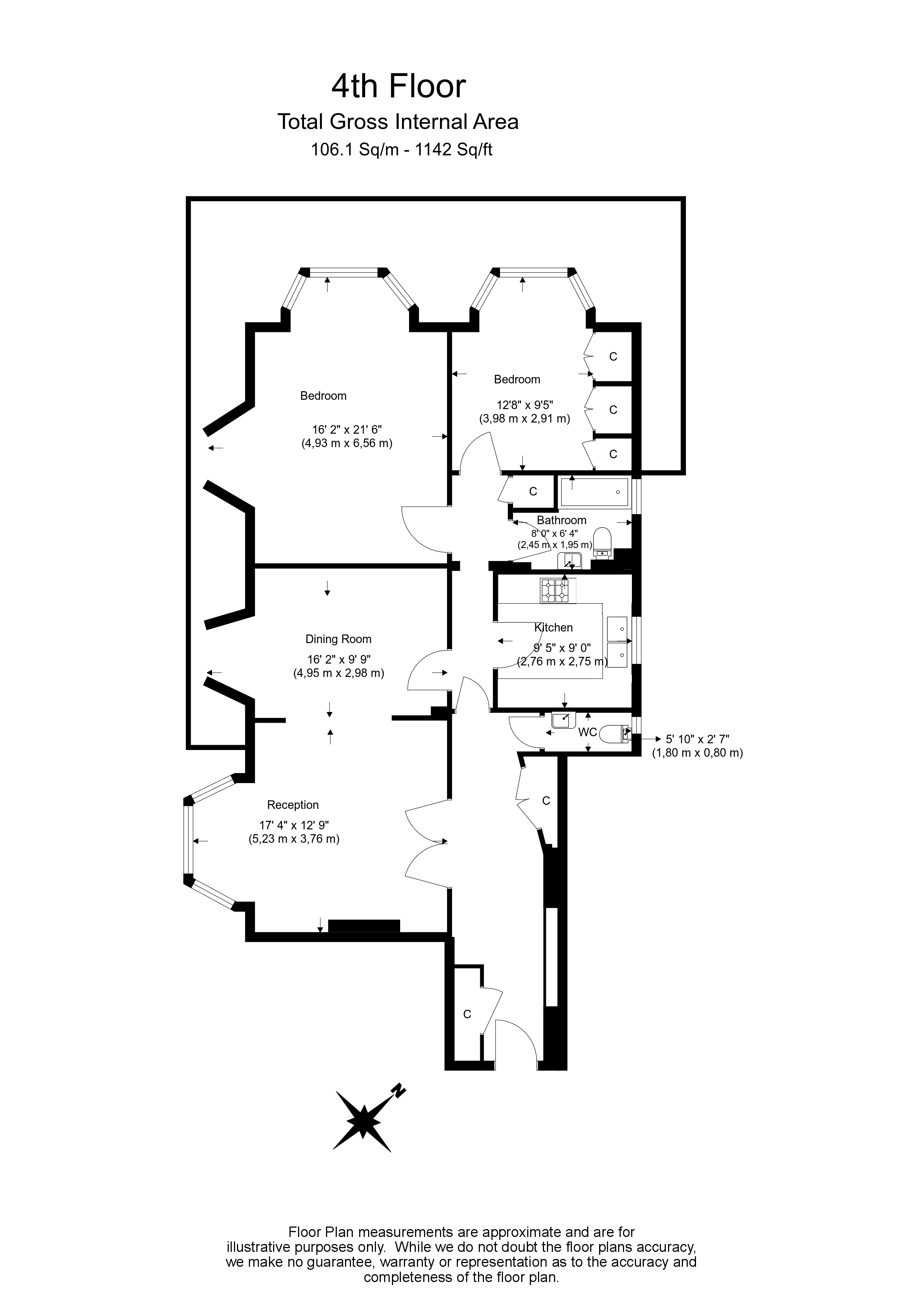 2 Bedrooms Flat to rent in Priory Road, Hampstead NW6