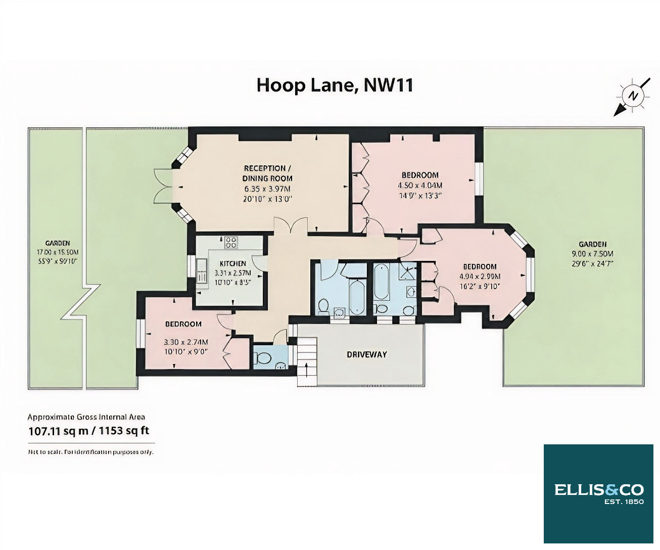 38, Hoop Lane, Golders Green floorplan