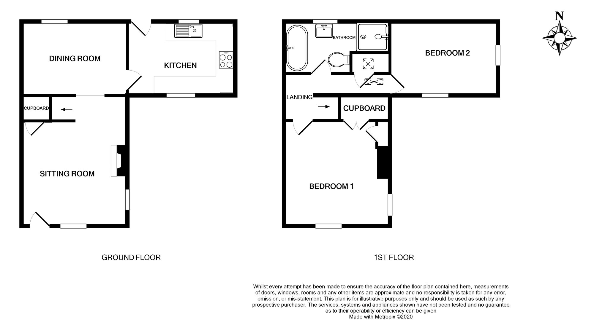 2 Creed Cottages Walton Lane, Chichester floorplan