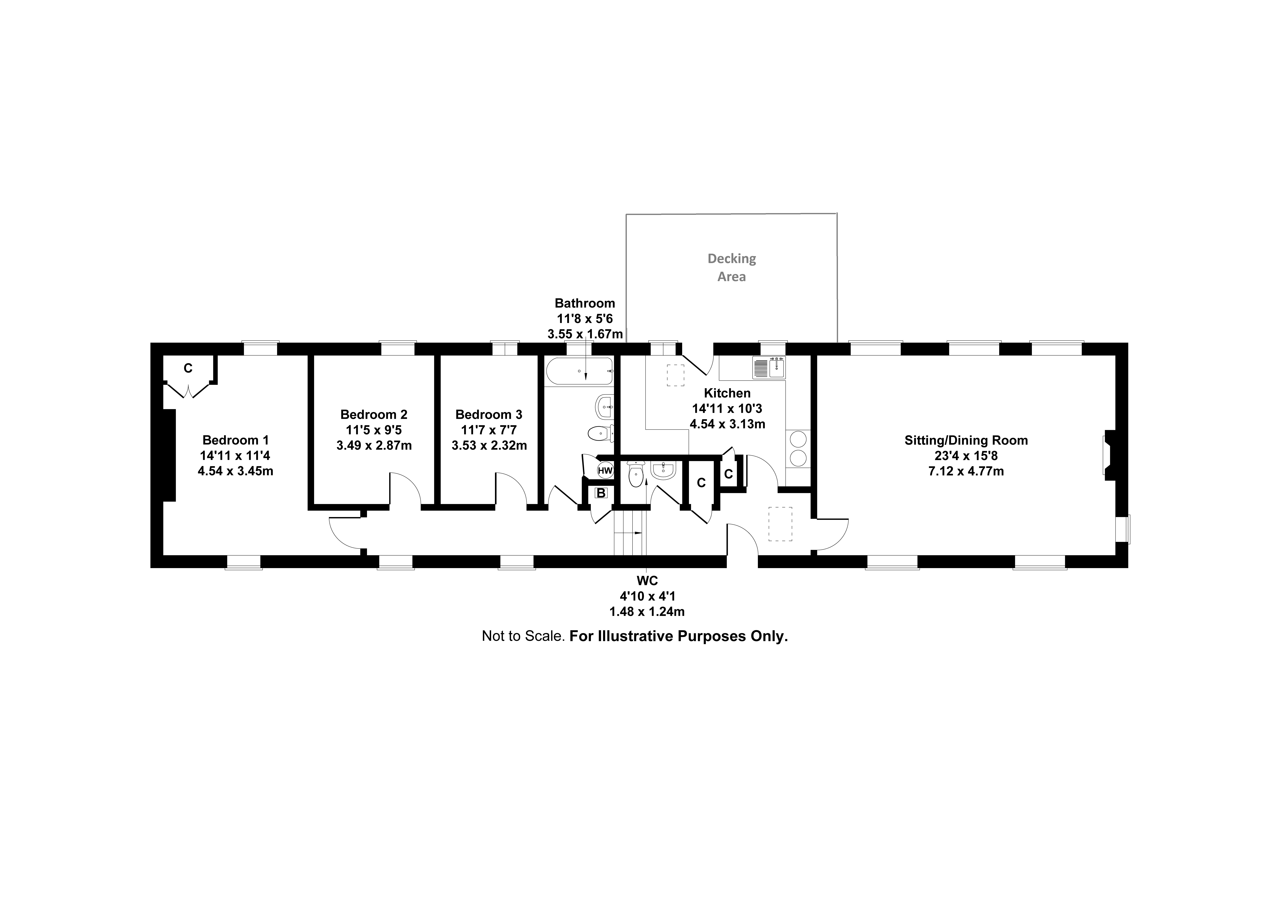 Dogcraig Cottage, Kailzie, Peebles floorplan