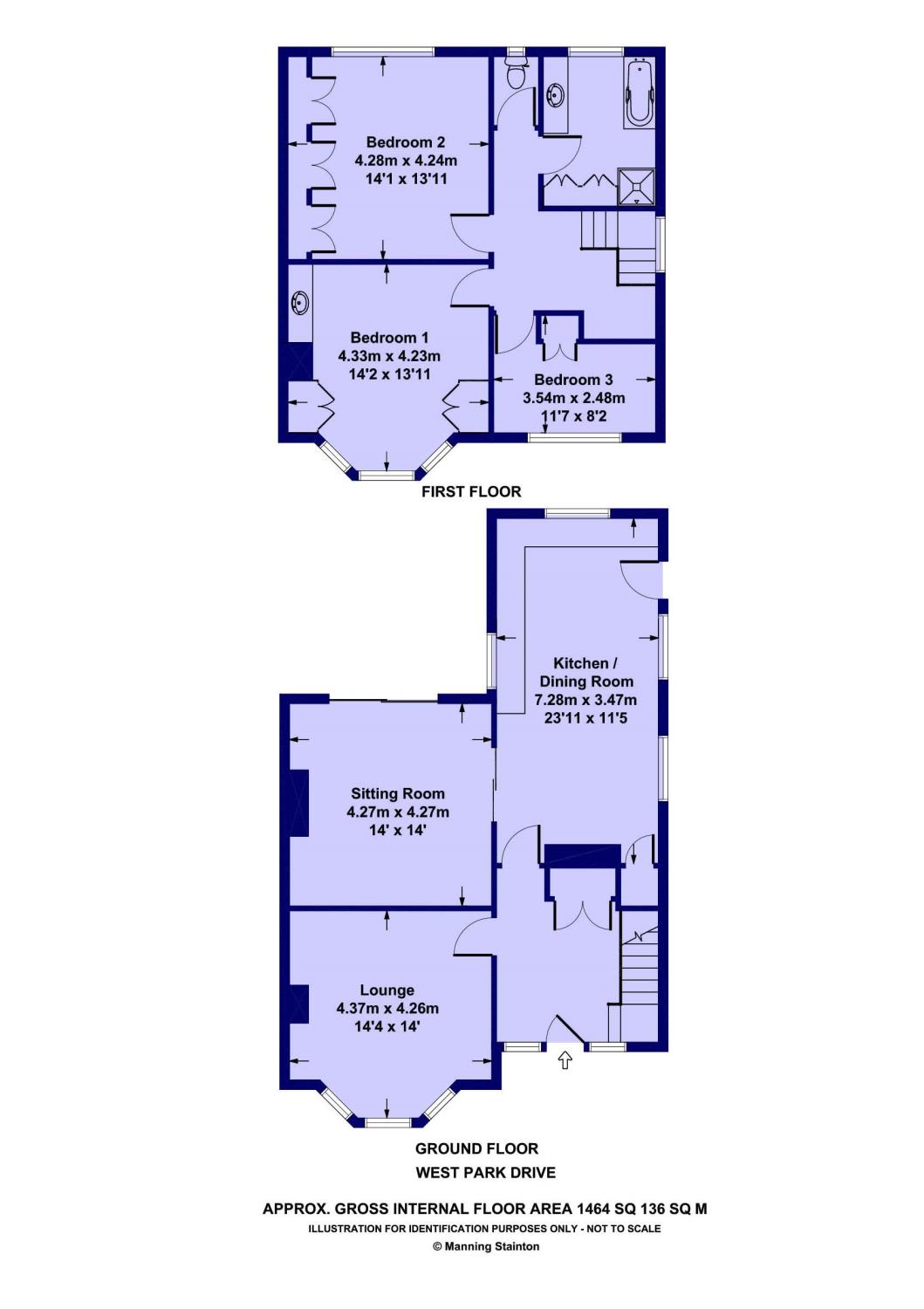 3 Bedrooms Semi-detached house for sale in West Park Drive, West Park, Leeds, West Yorkshire LS16