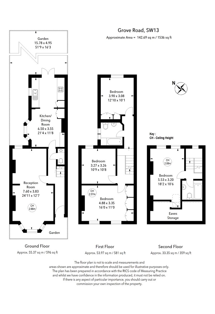 10, Grove Road, London floorplan