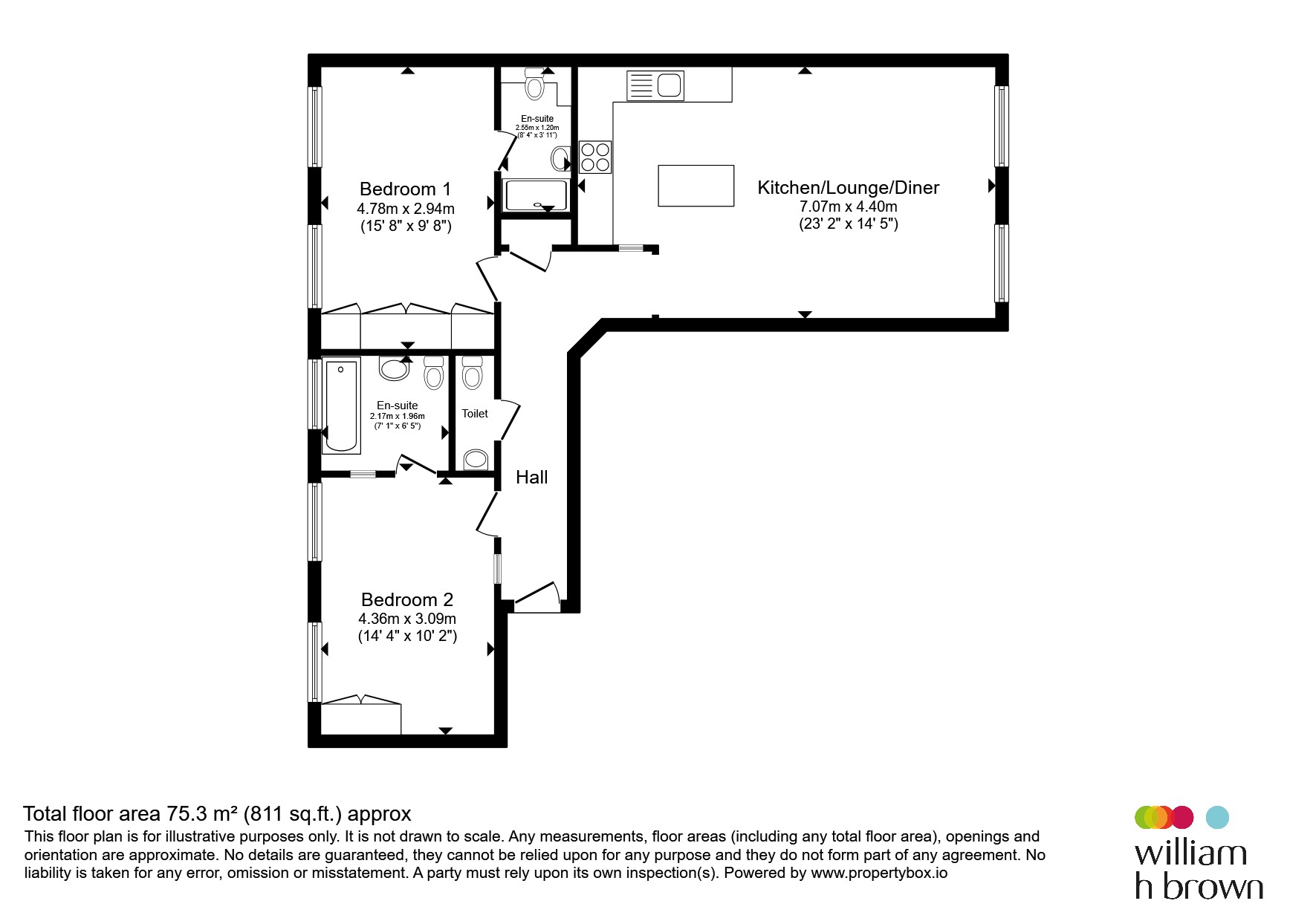 Flat 6, 53, Stoney Street, Nottingham floorplan