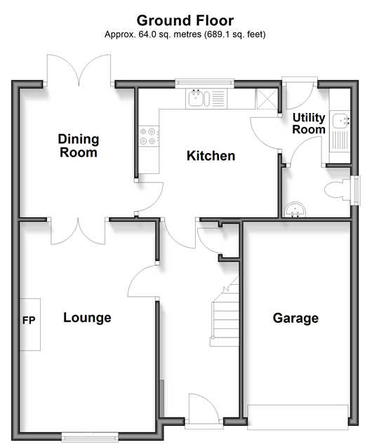 Hill Top Way, Newhaven floorplan