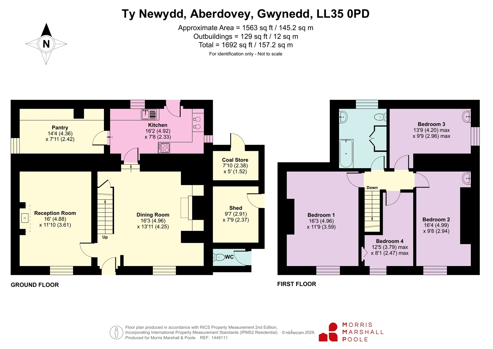 Ty Newydd,, Ty Newydd, Gwynedd floorplan