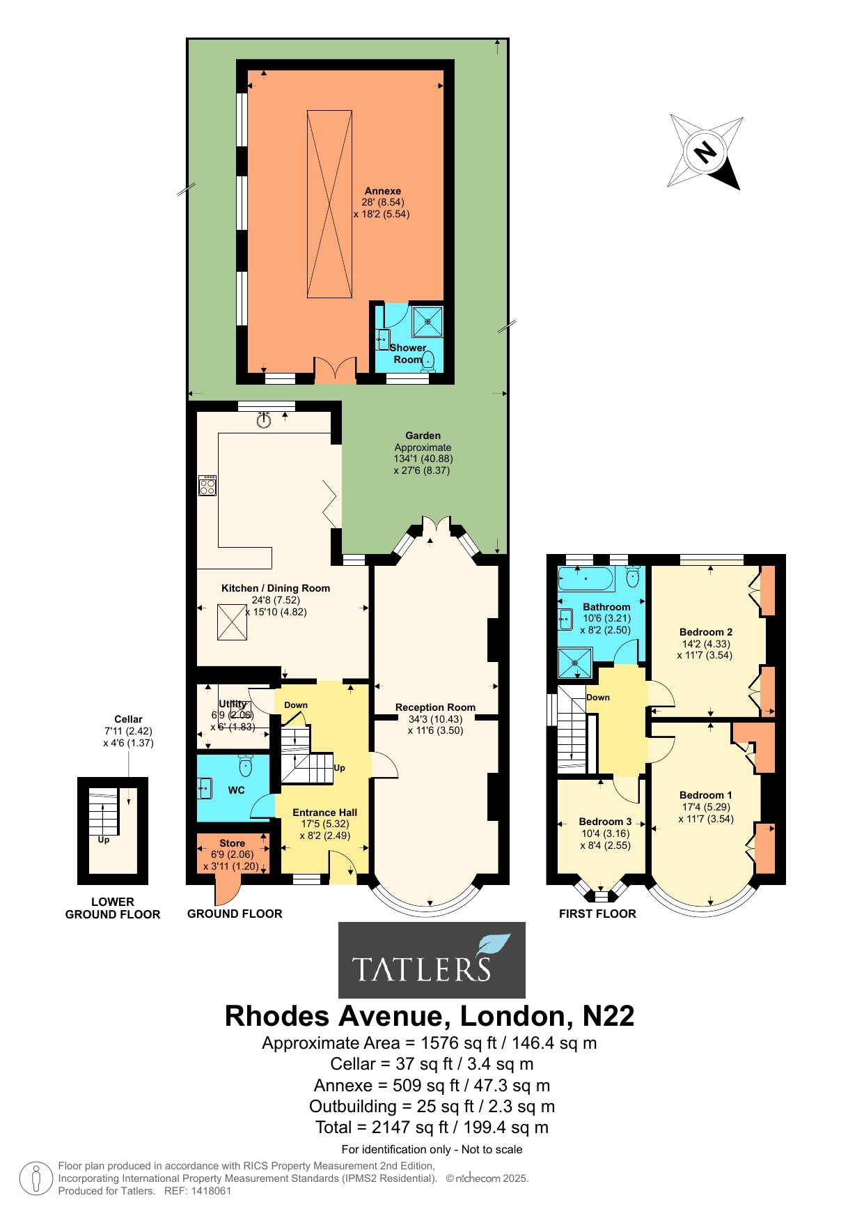 9, Rhodes Avenue, London floorplan