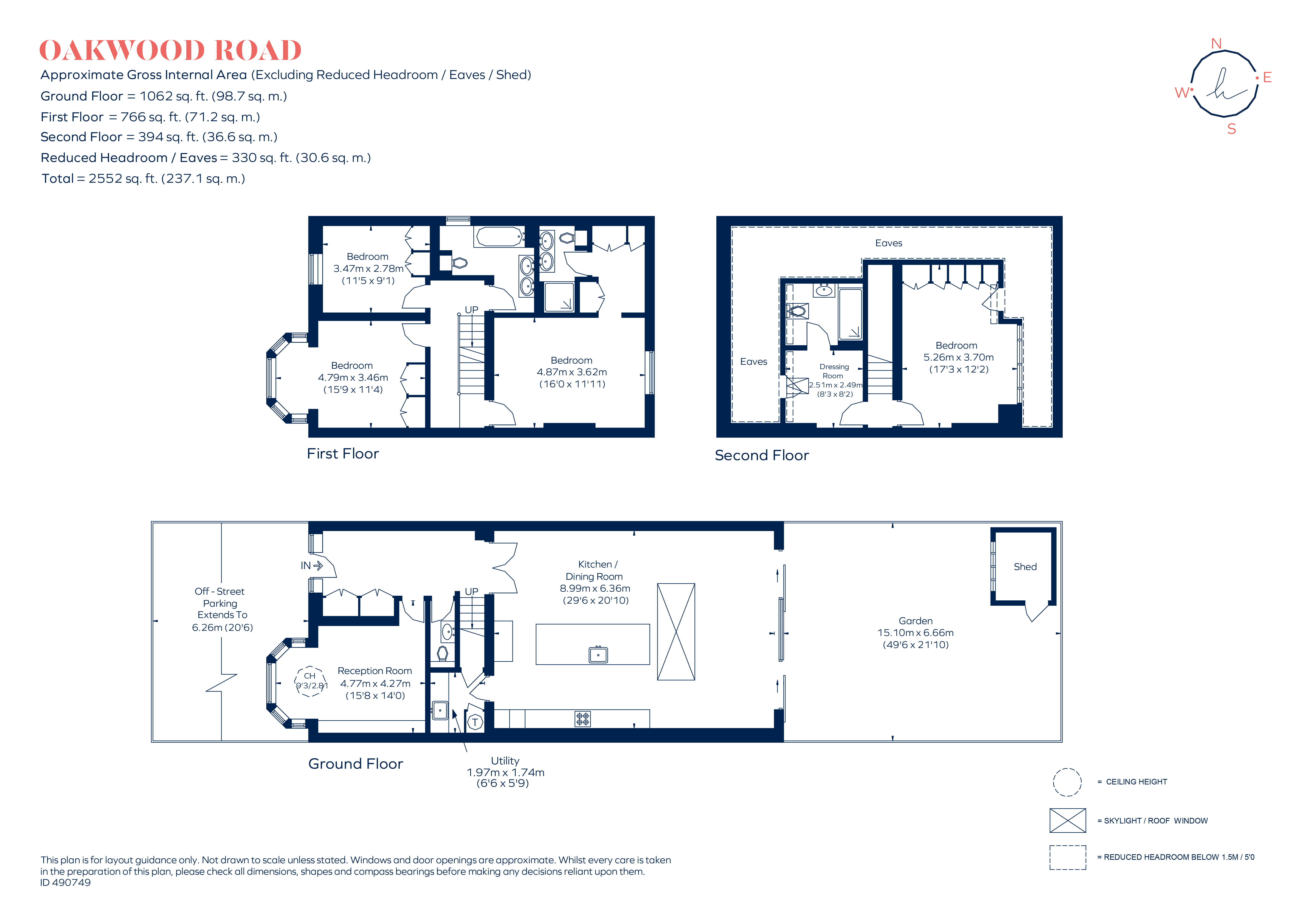 14B, Oakwood Road, London floorplan