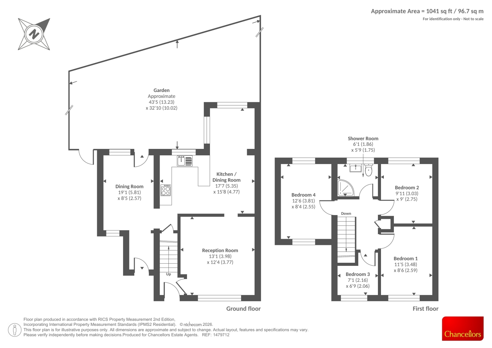 40, Meadow Rise, Tenbury Wells floorplan