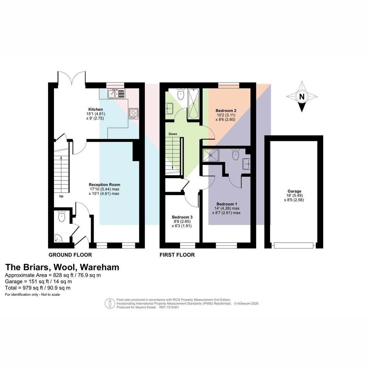 42 The Briars, Wool, Wareham floorplan
