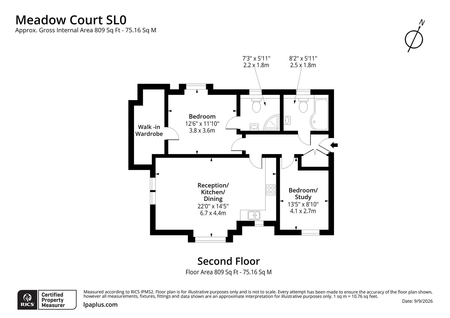 35 Meadow Court, Evreham Road, Iver floorplan