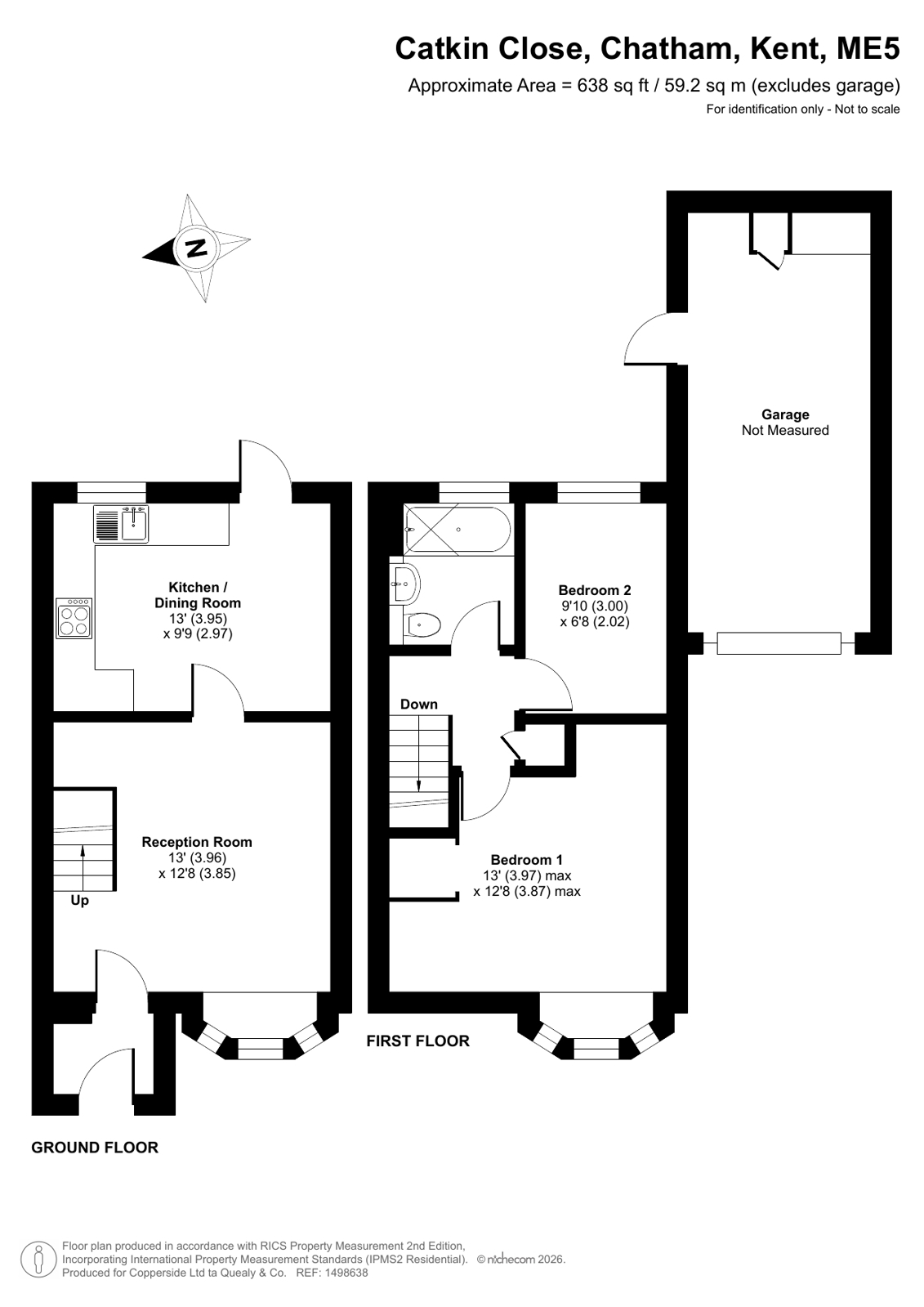 62, Catkin Close, Kent floorplan