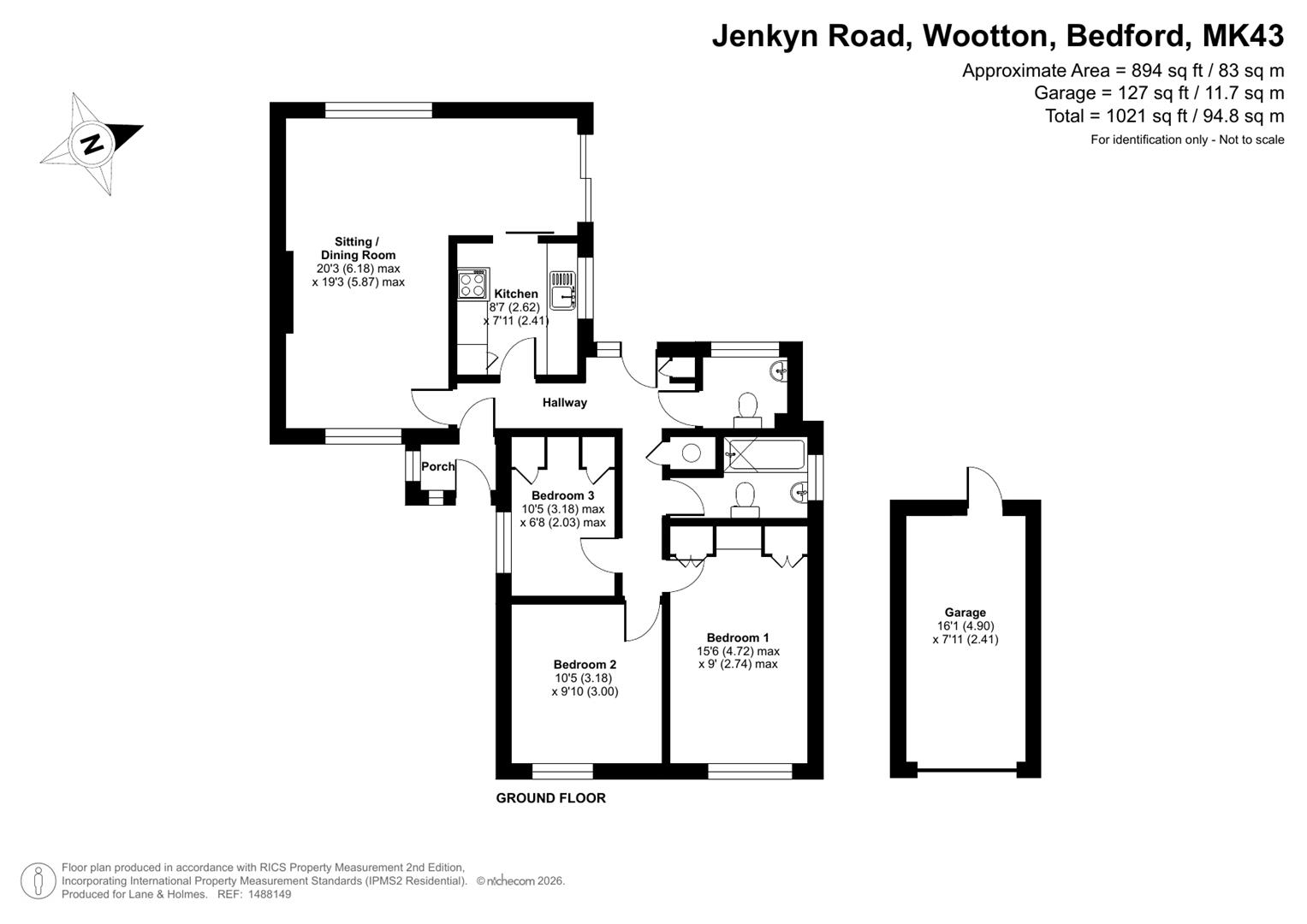 19, Jenkyn Road, Bedford floorplan