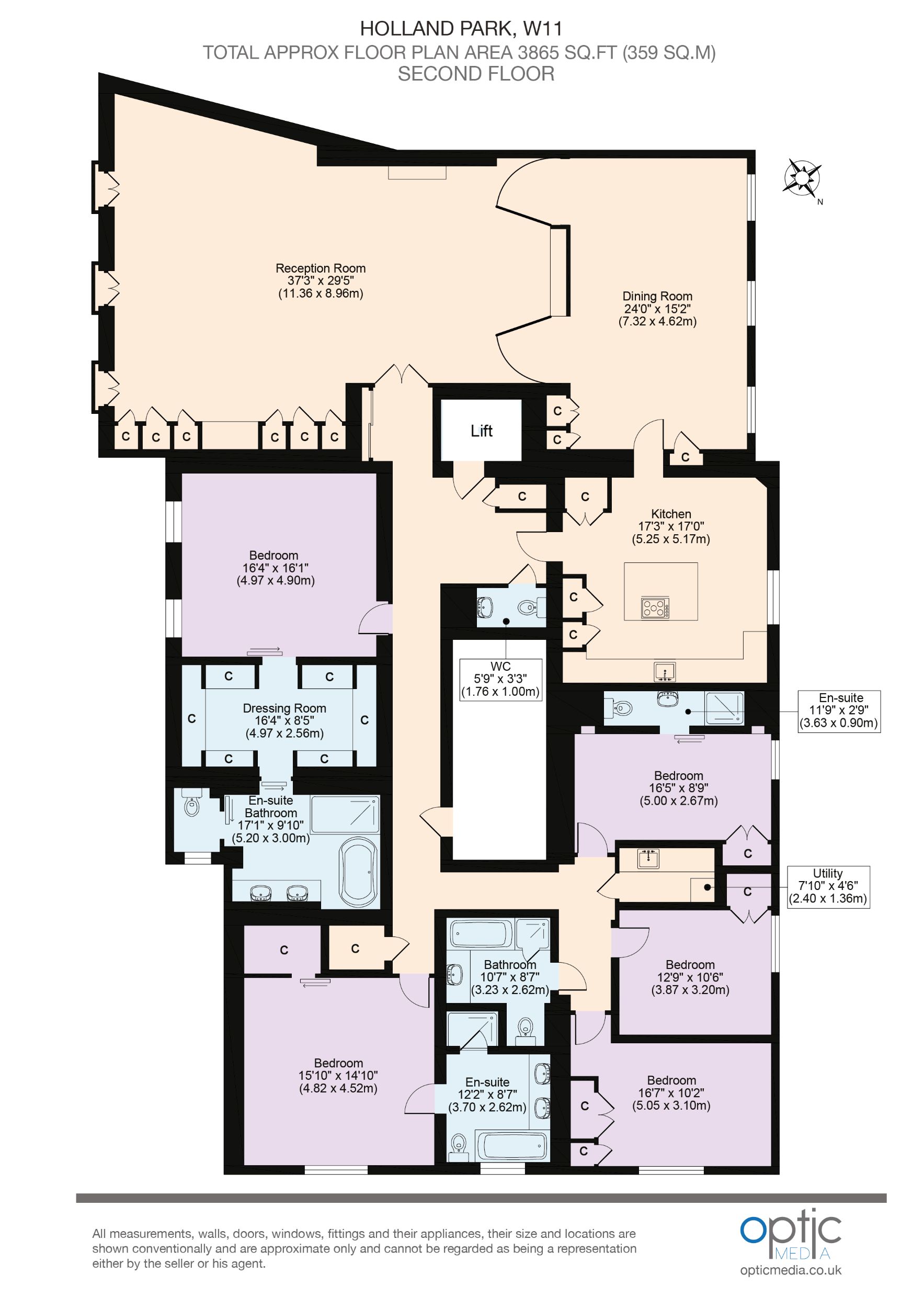 Flat 5  81, Holland Park, London floorplan