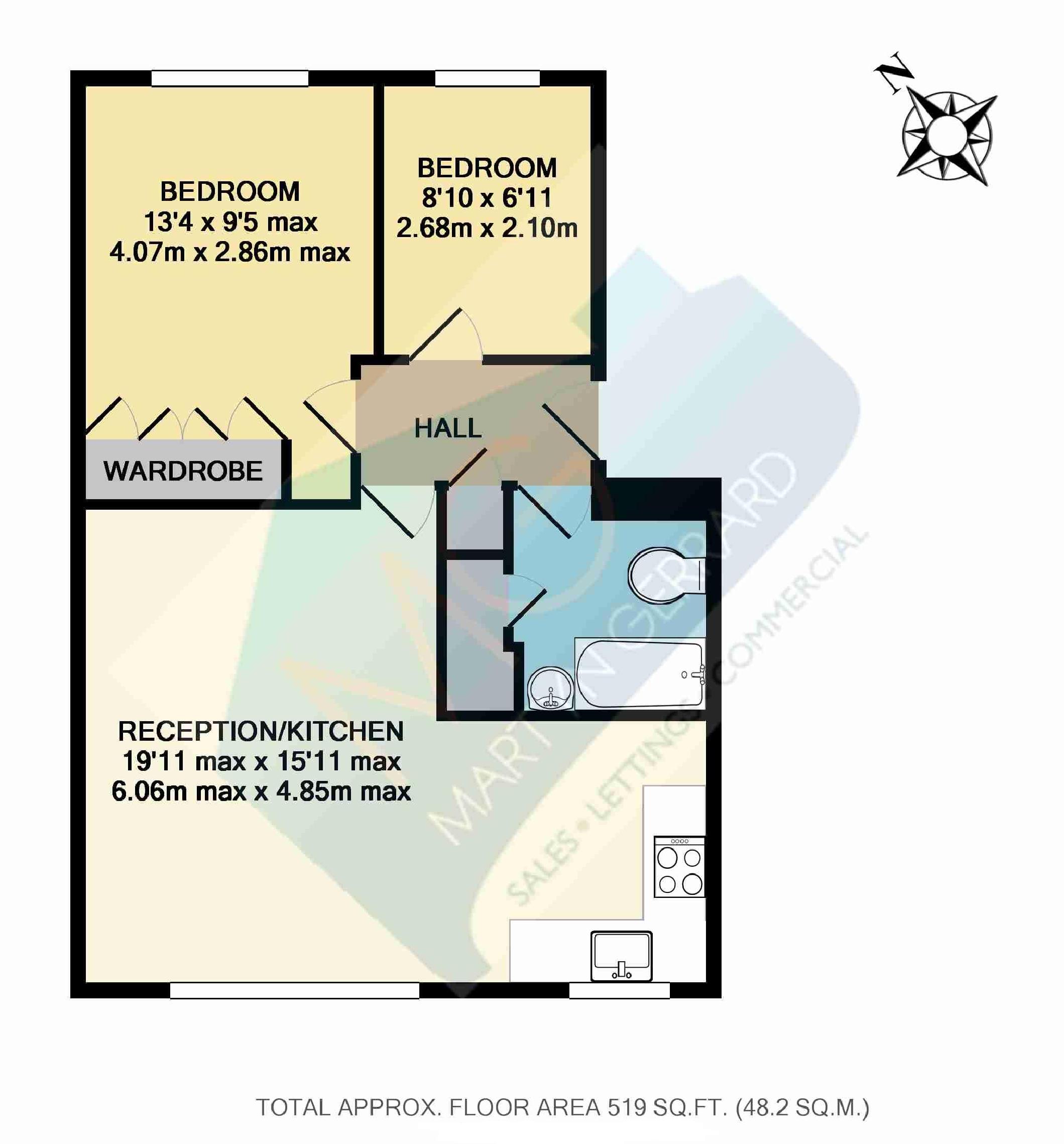 2 Bedrooms Flat to rent in Greenway Close, Friern Barnet N11