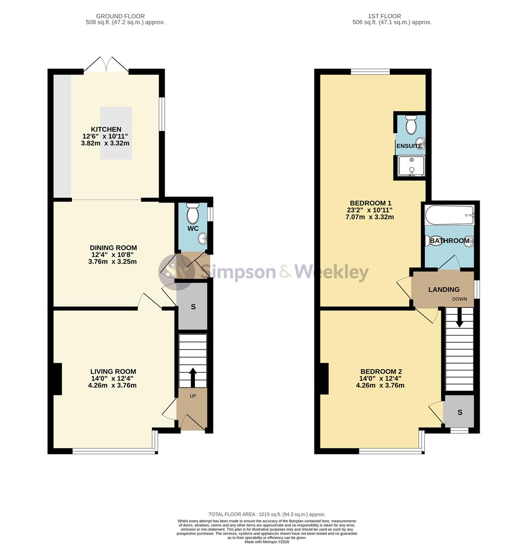 37, St. Peters Avenue, Rushden floorplan