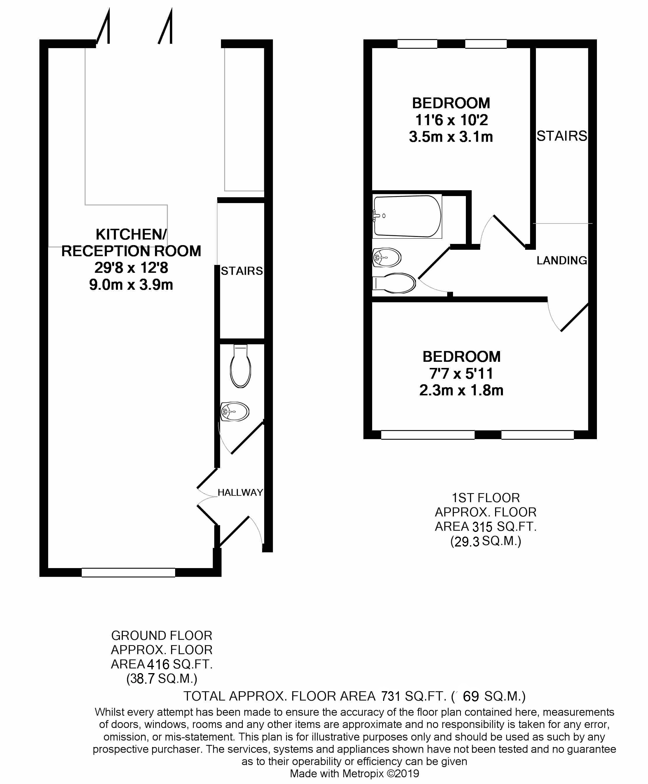 2 Bedrooms Terraced house for sale in Spring Lane, Woodside, Croydon SE25