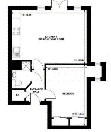 Flat 10, Hale House, 1, Hale Road, Surrey floorplan
