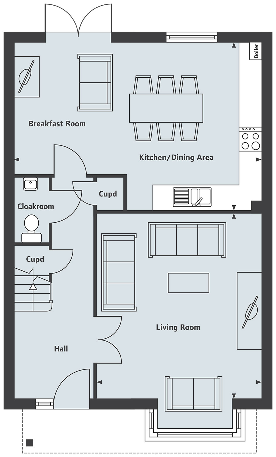 4 Bedrooms Detached house for sale in 