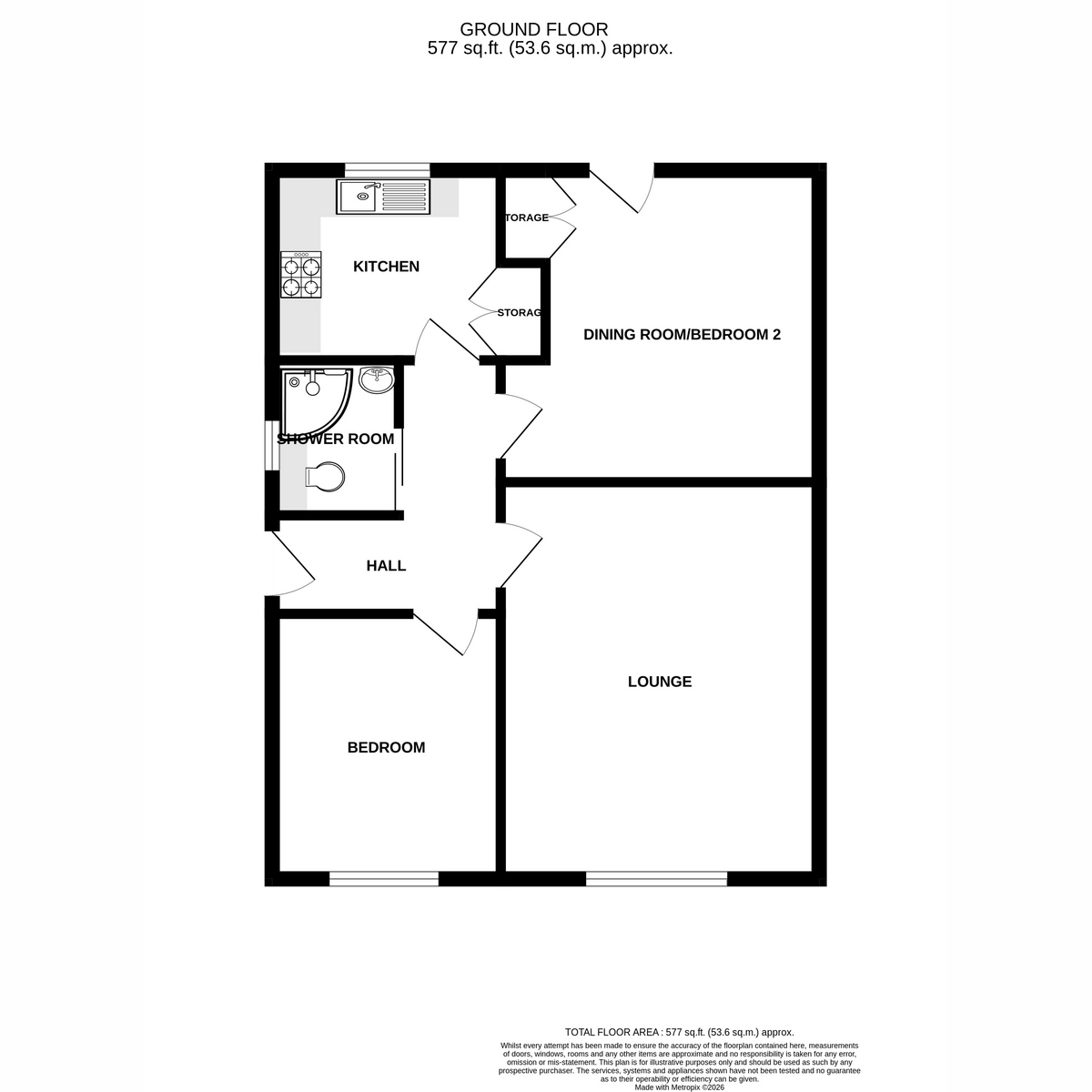 16, Gould Street, Ayr floorplan