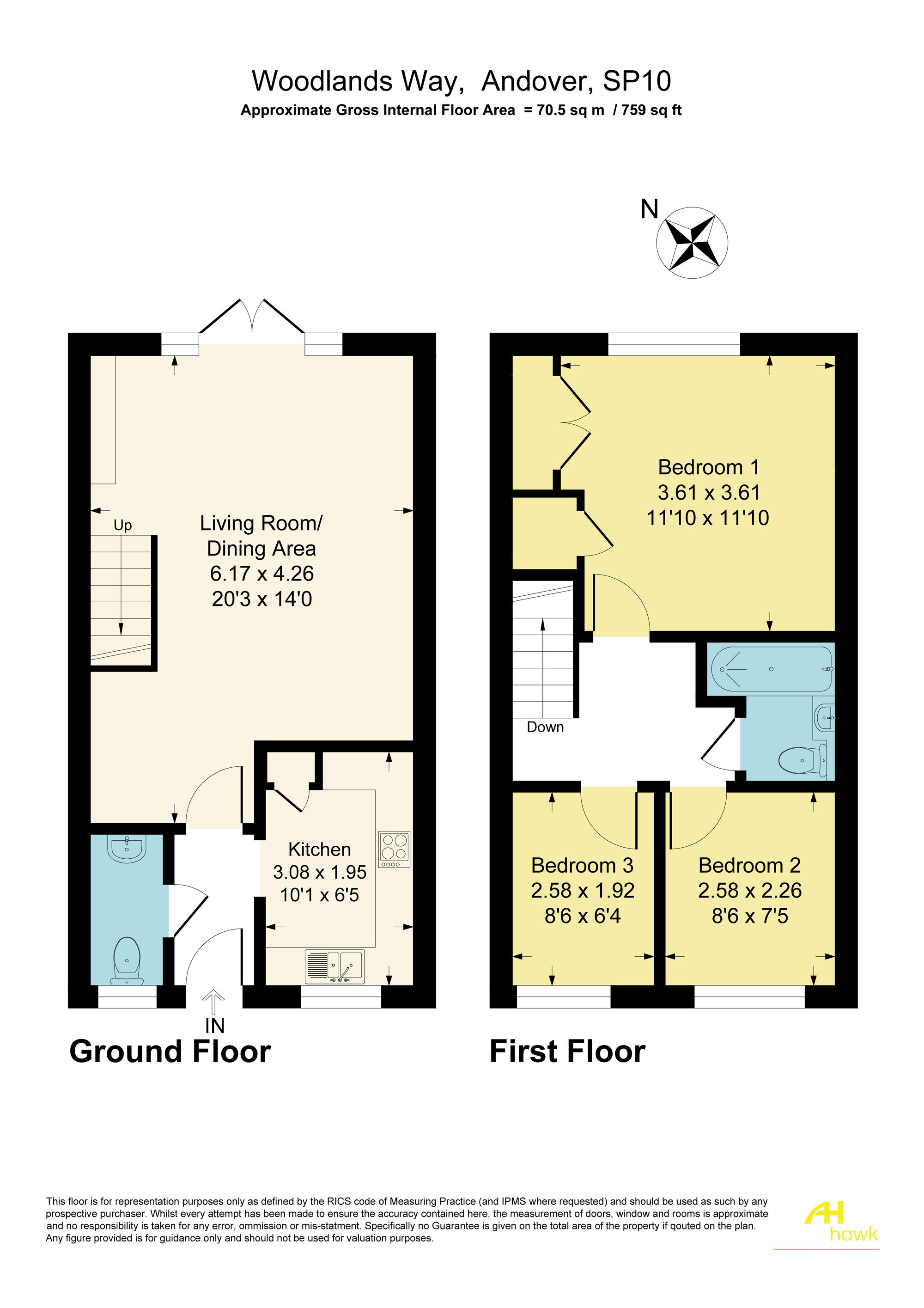 8 Woodlands Way, Andover floorplan