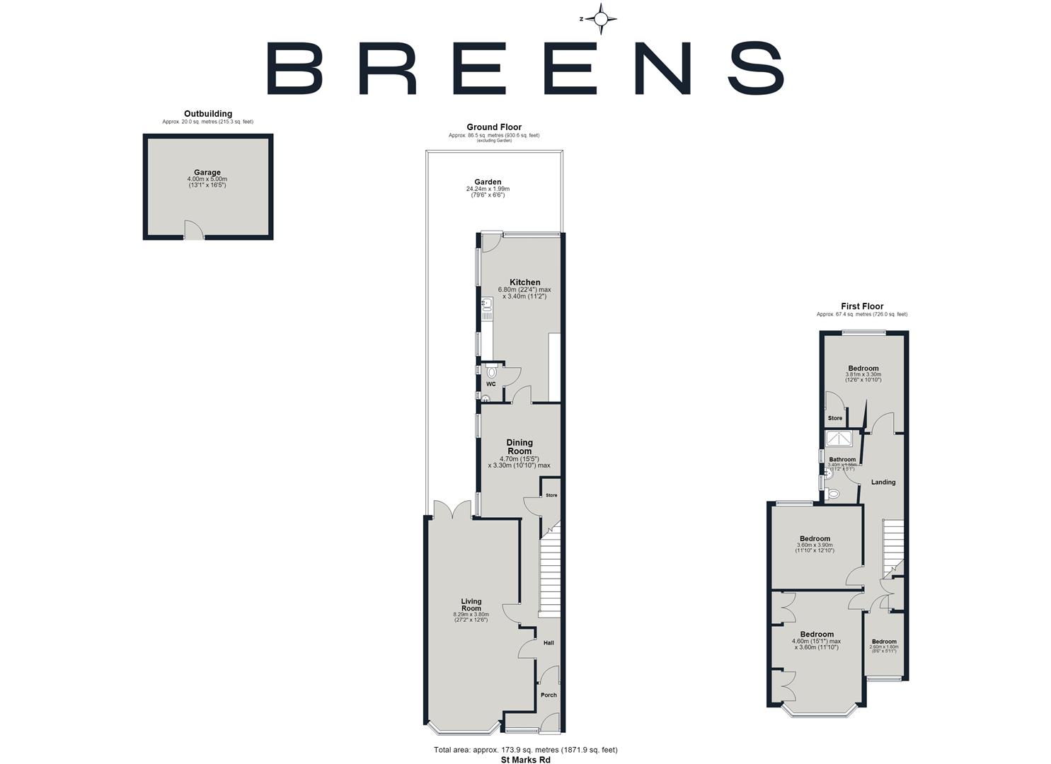 38, St. Marks Road, Enfield floorplan