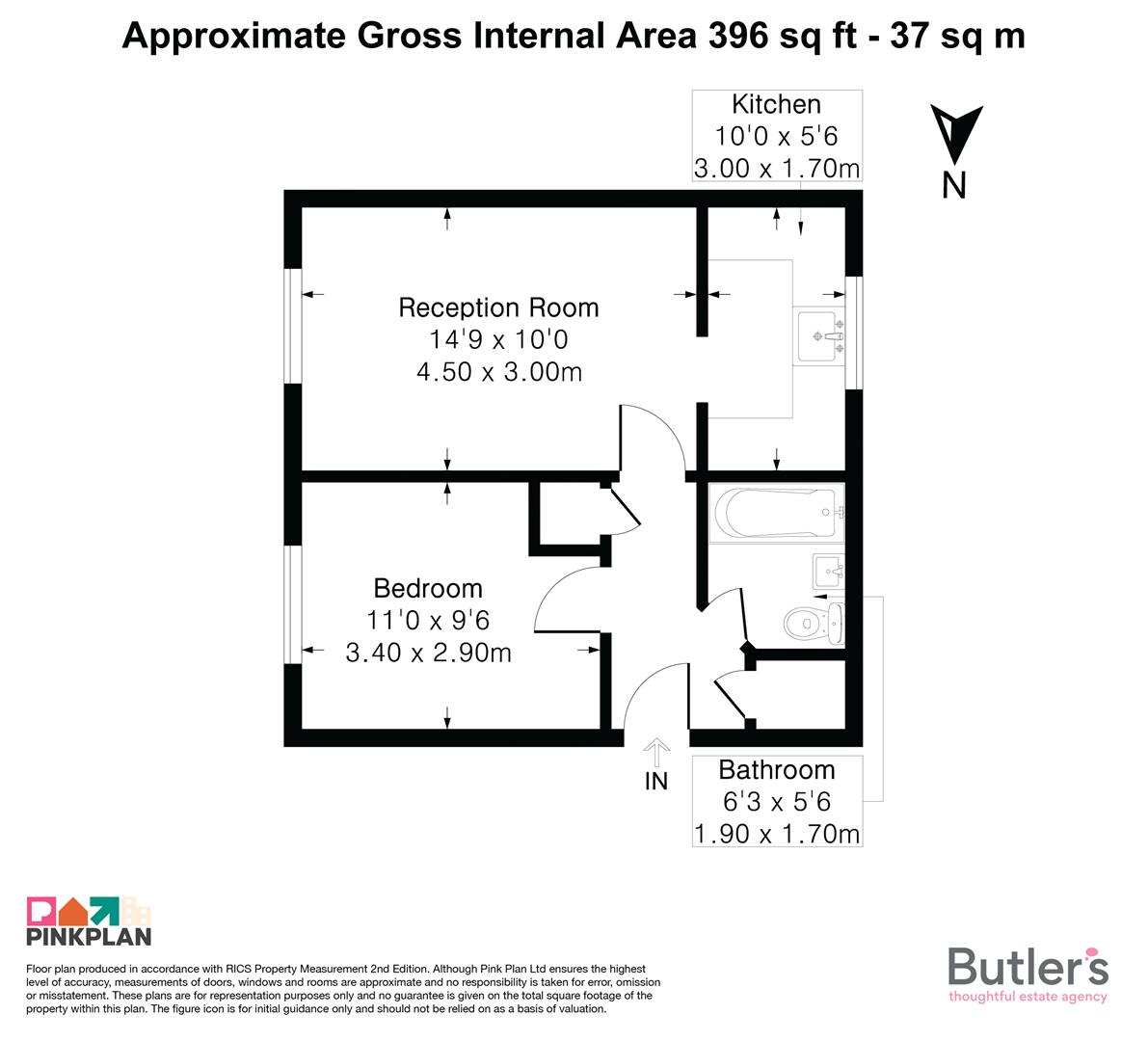 Flat 7, 49, Thicket Road, Sutton floorplan