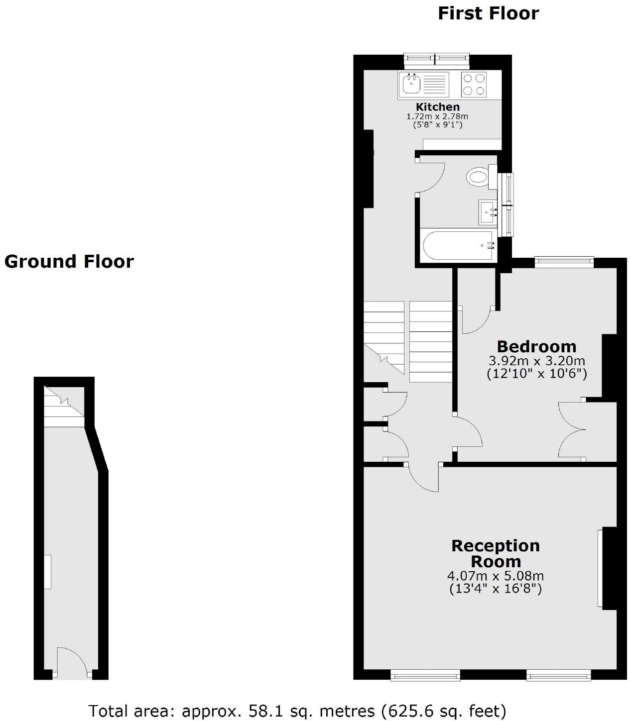 Flat  b, 38 Bravington Road, London floorplan
