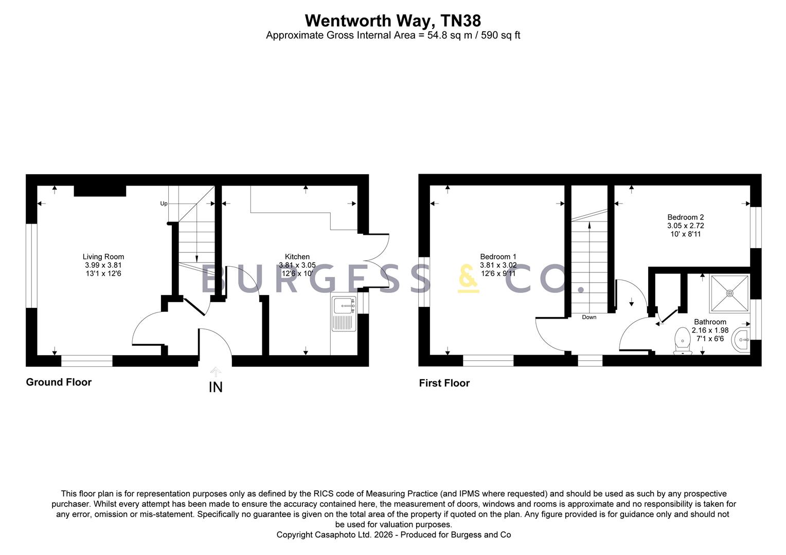 9, Wentworth Way, St. Leonards-On-Sea floorplan