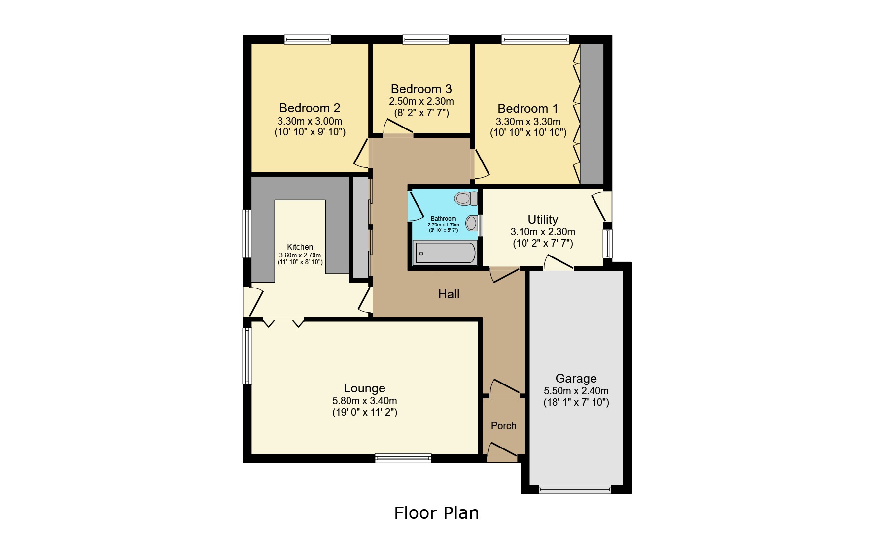 37 Wisteria Avenue, Branston, Lincolnshire floorplan