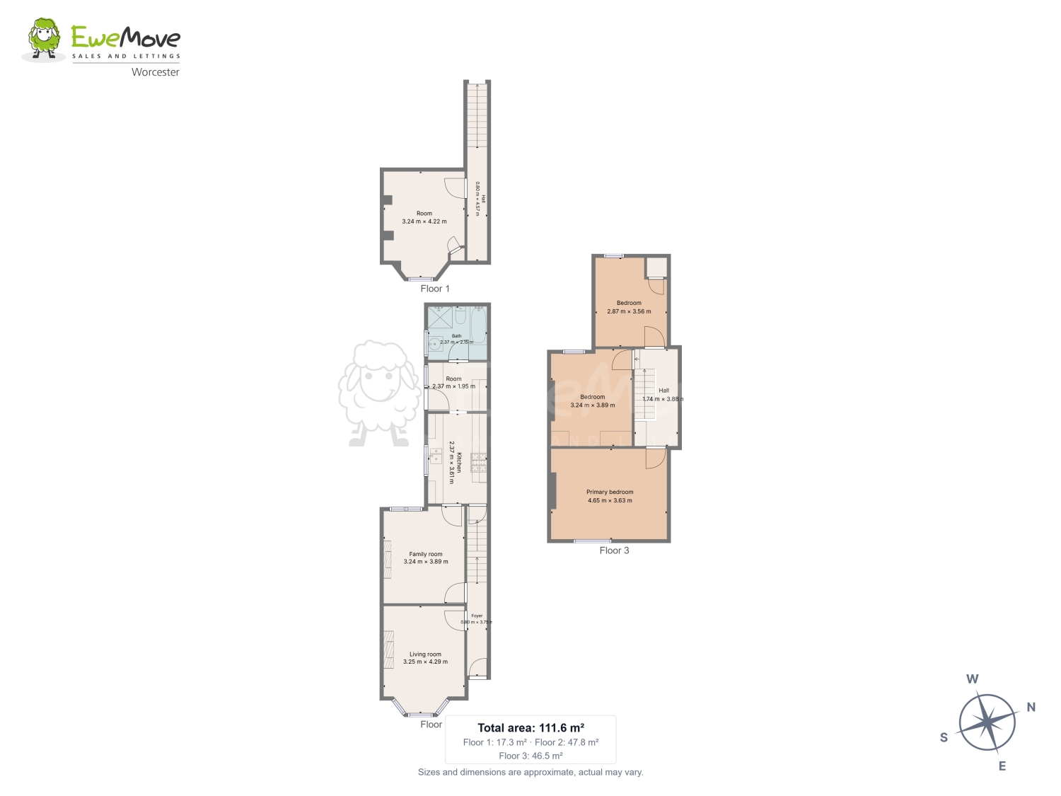 13, Grosvenor Road, Rugby floorplan