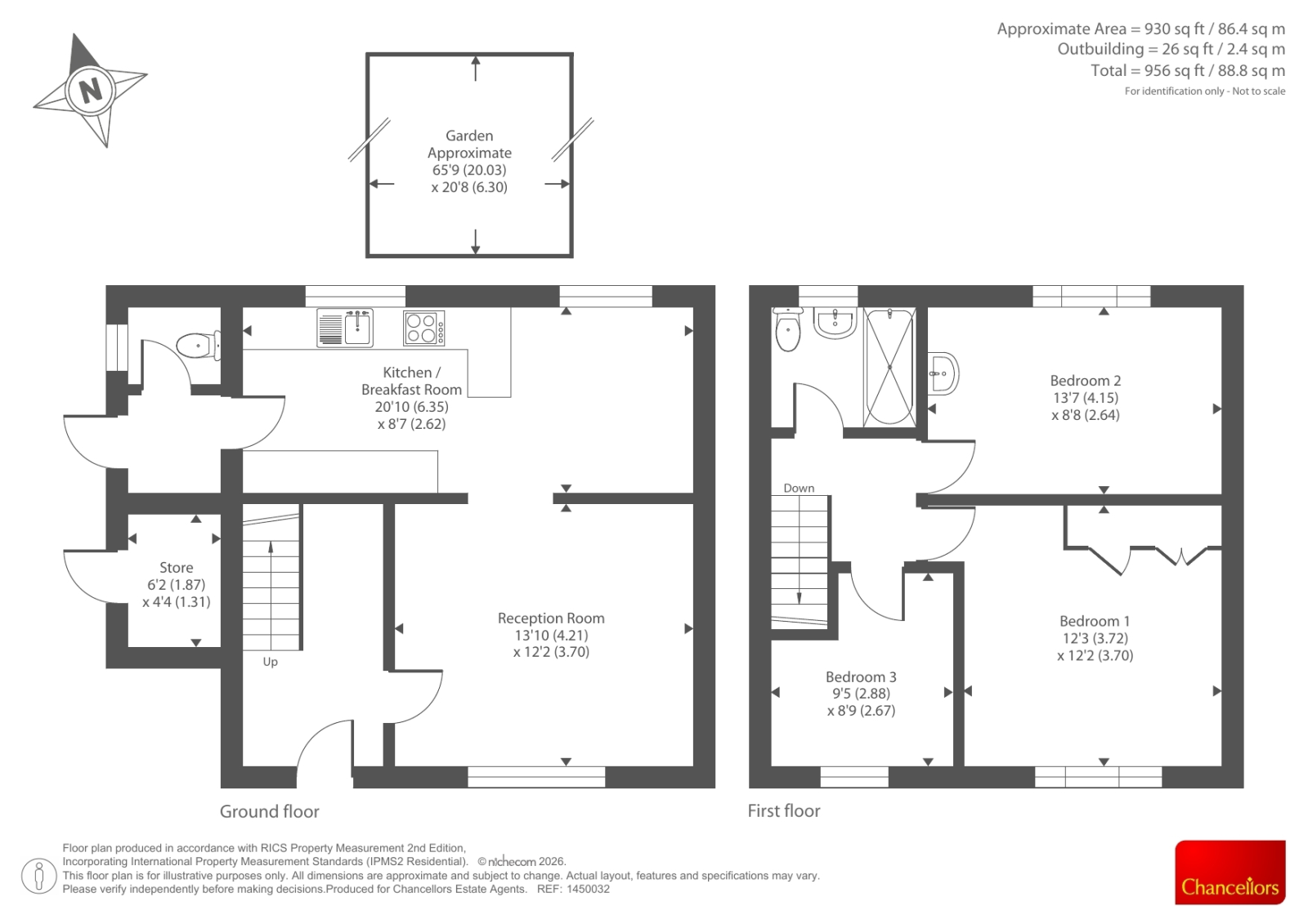19, Waynflete Road, Oxford floorplan