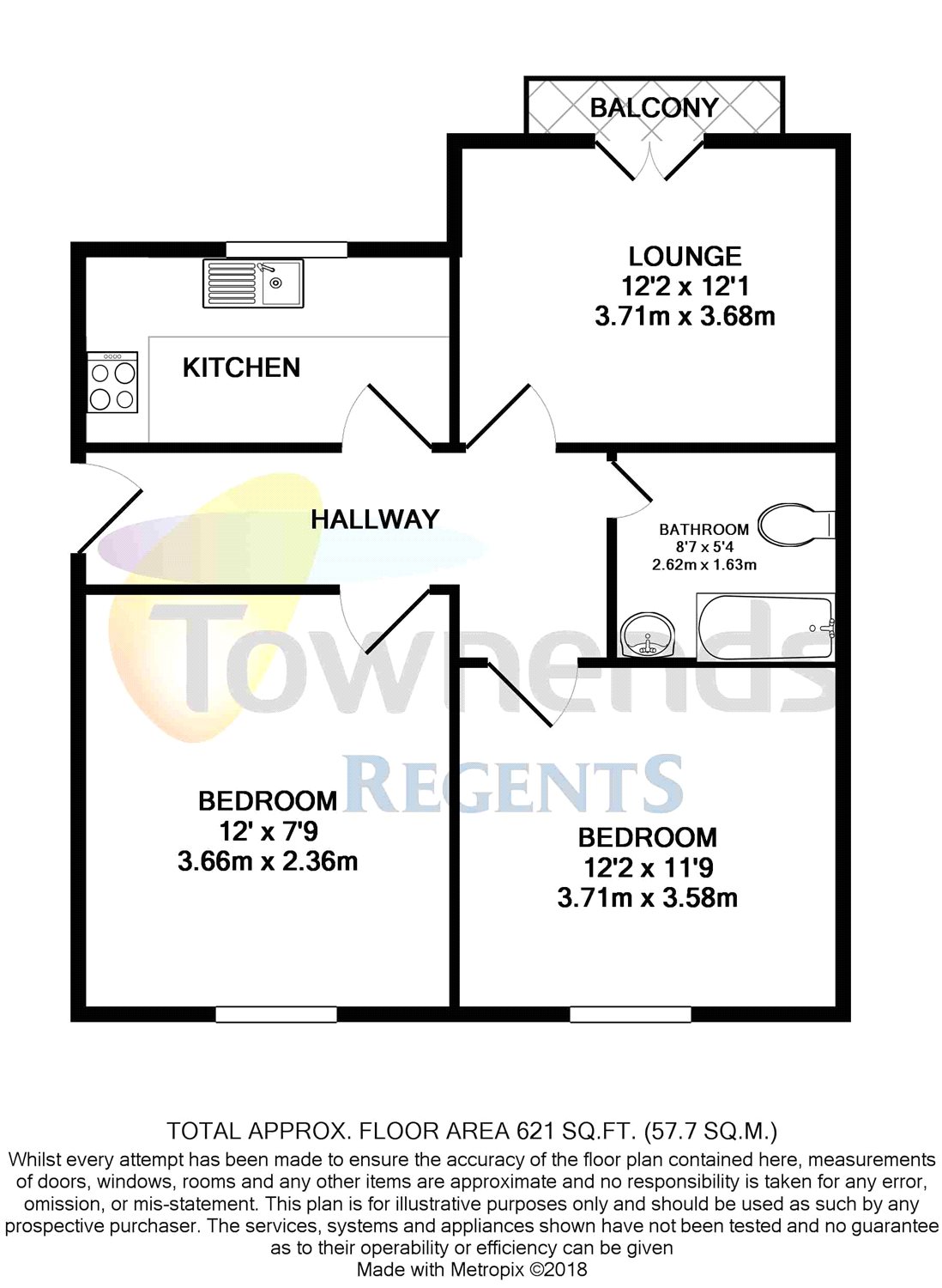 2 Bedrooms Flat to rent in St. Catherines Place, Hummer Road, Egham, Surrey TW20