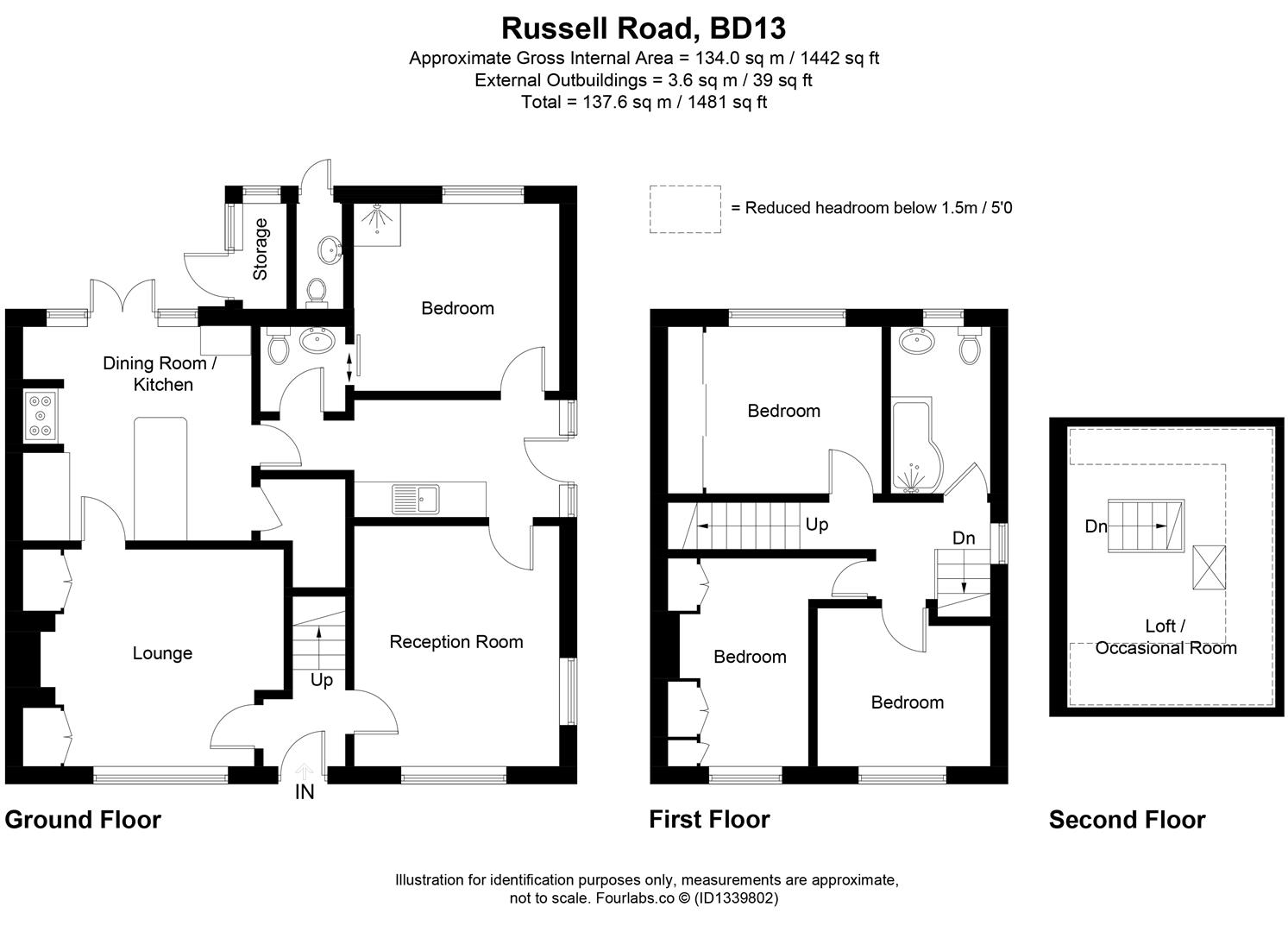 18, Russell Road, Bradford floorplan