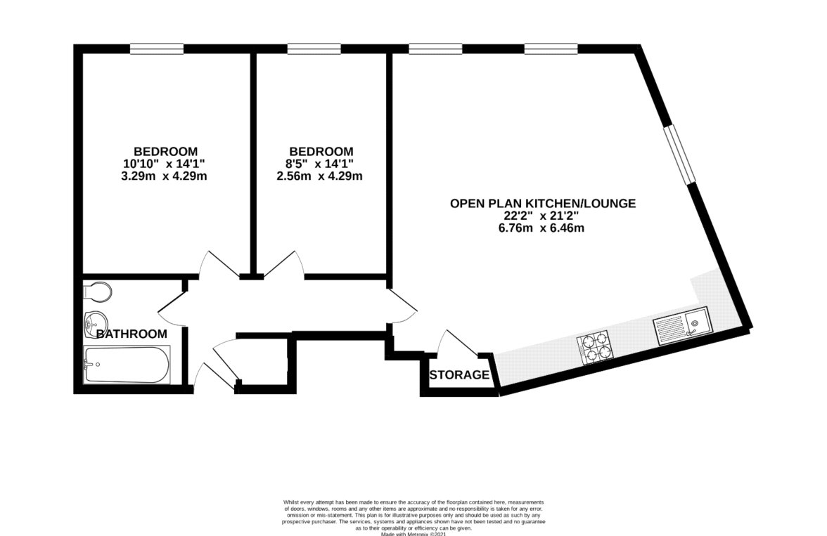 17 Smith House,, Burke Place, Aldershot floorplan