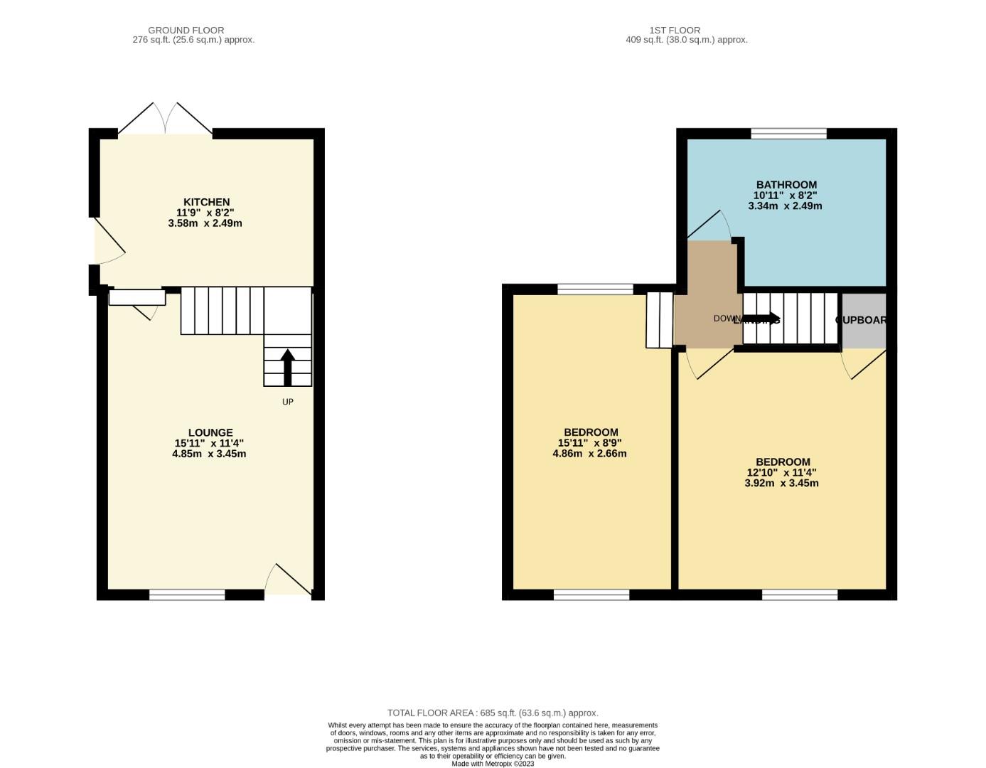 Yelvertoft Road, Crick, Northampton NN6, 2 bedroom terraced house for