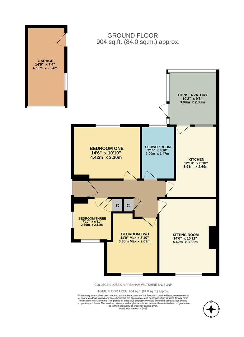 6, College Close, Chippenham floorplan