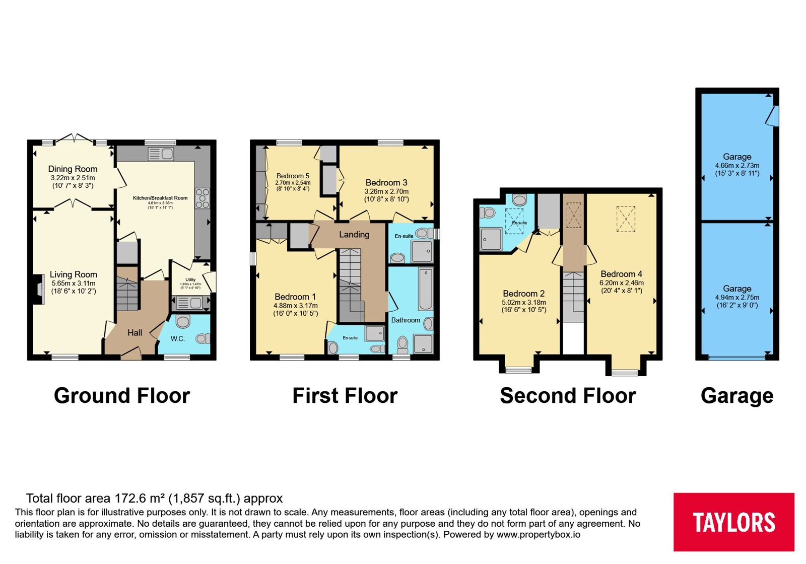 77, Nicolson Drive, Bedfordshire floorplan