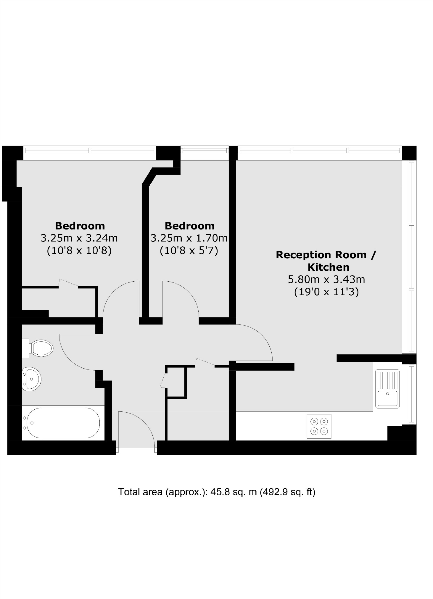 Apartment 202, Metro Central Heights, 119, Newington Causeway, London floorplan