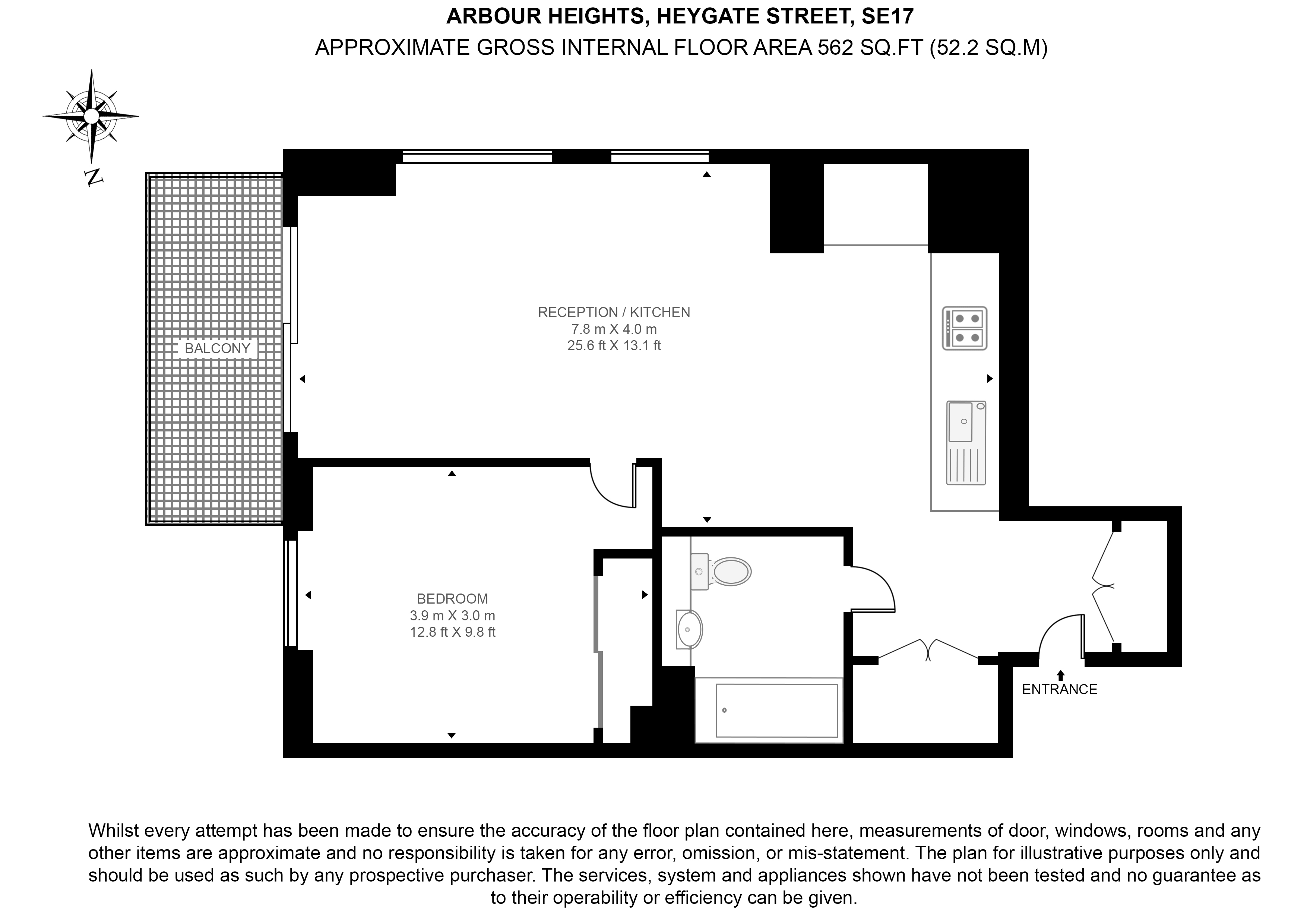 Arbour Heights, Heygate street, London floorplan