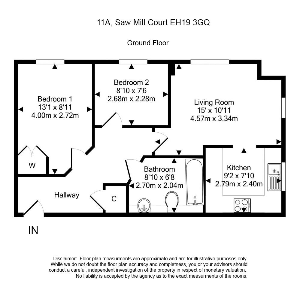 11A, Saw Mill Court, Bonnyrigg floorplan