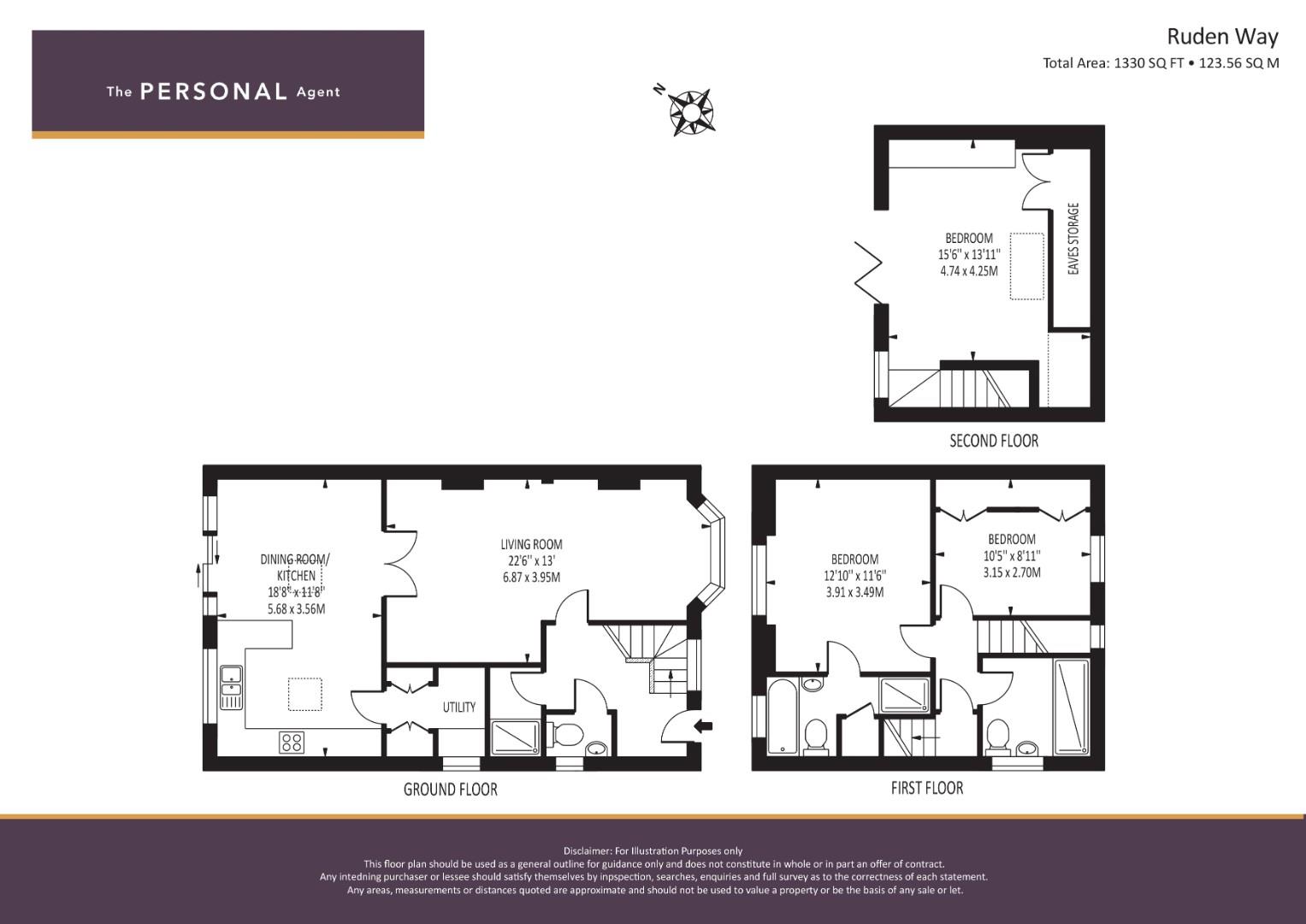 145, Ruden Way, Epsom Downs floorplan