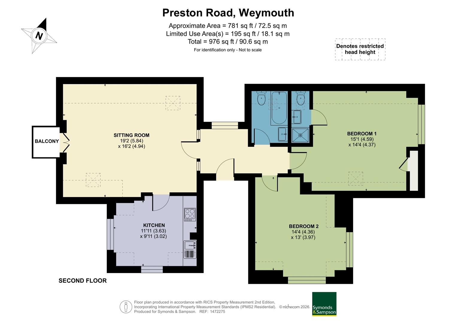 Flat 5, 35, Preston Road, Weymouth floorplan