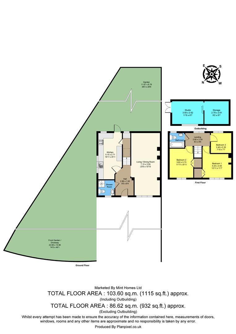 5, St. Georges Road, Addlestone floorplan