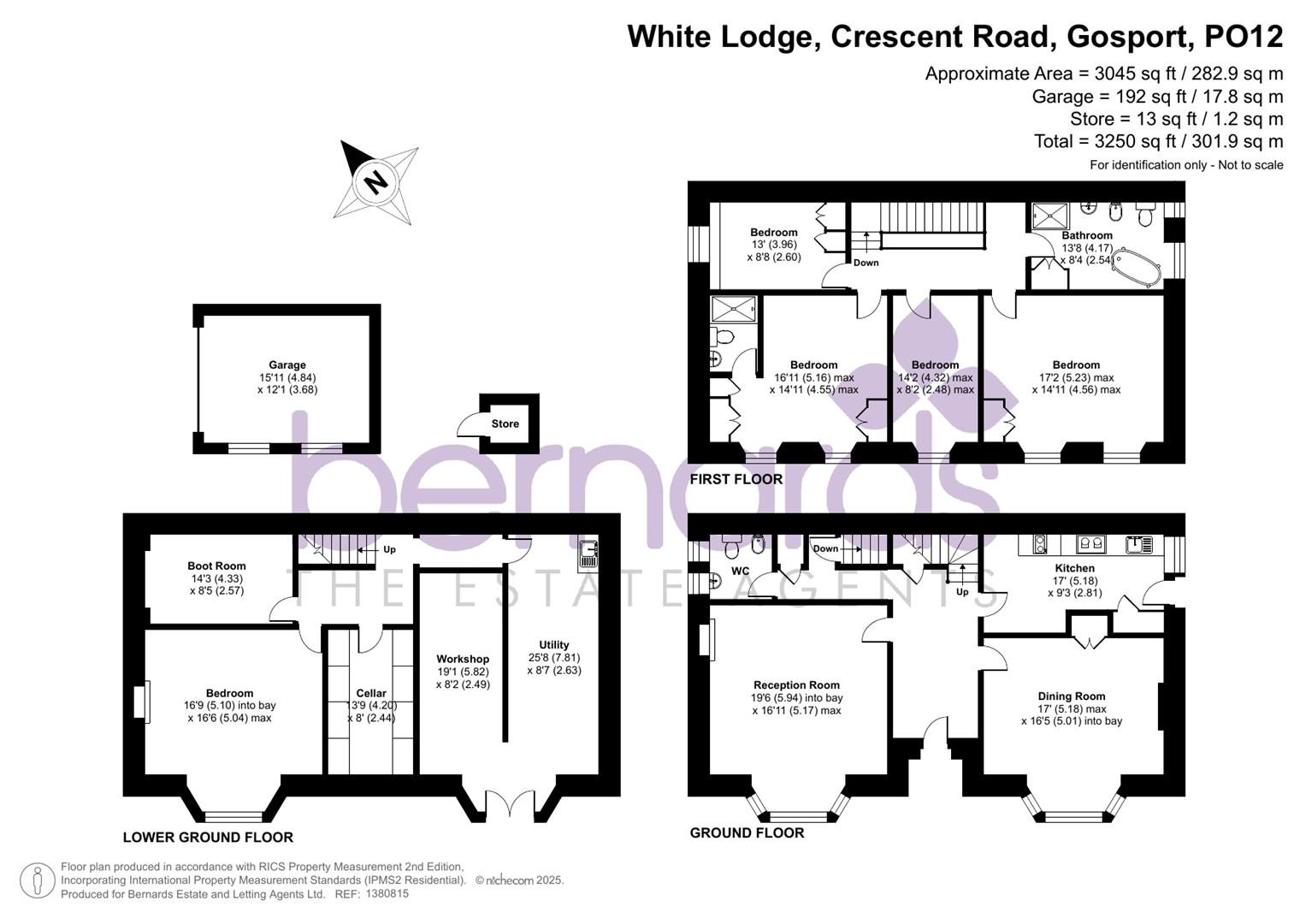 White Lodge, Crescent Road, Alverstoke floorplan