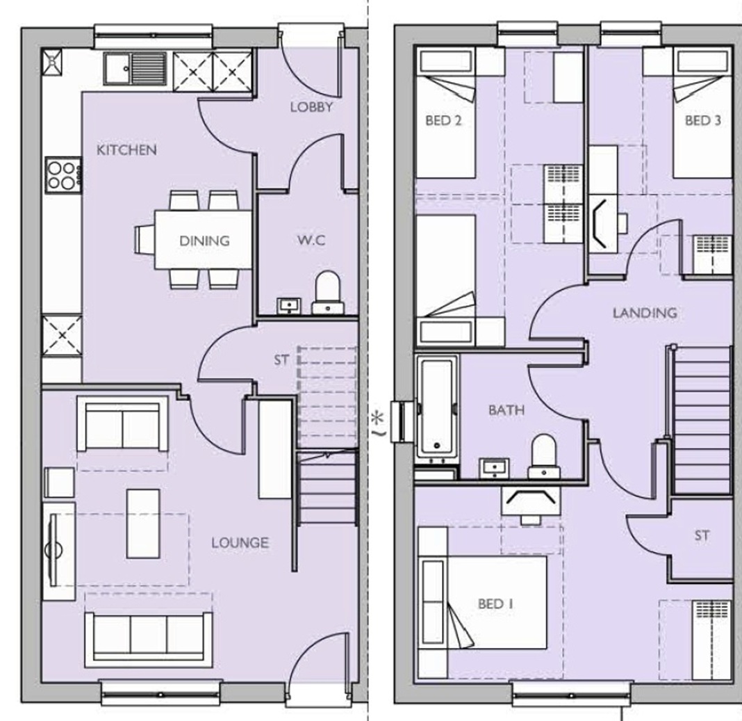 Plot 287, Cuckoo Fields, Hailsham floorplan