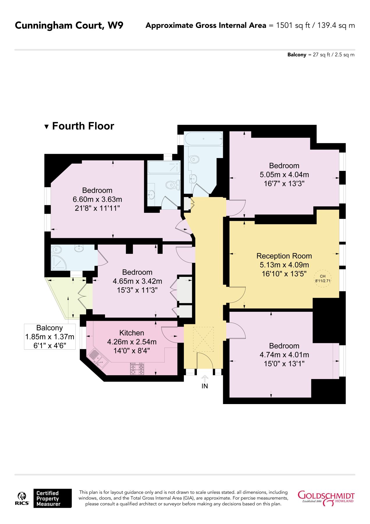 31 Cunningham Court, Maida Vale, London floorplan