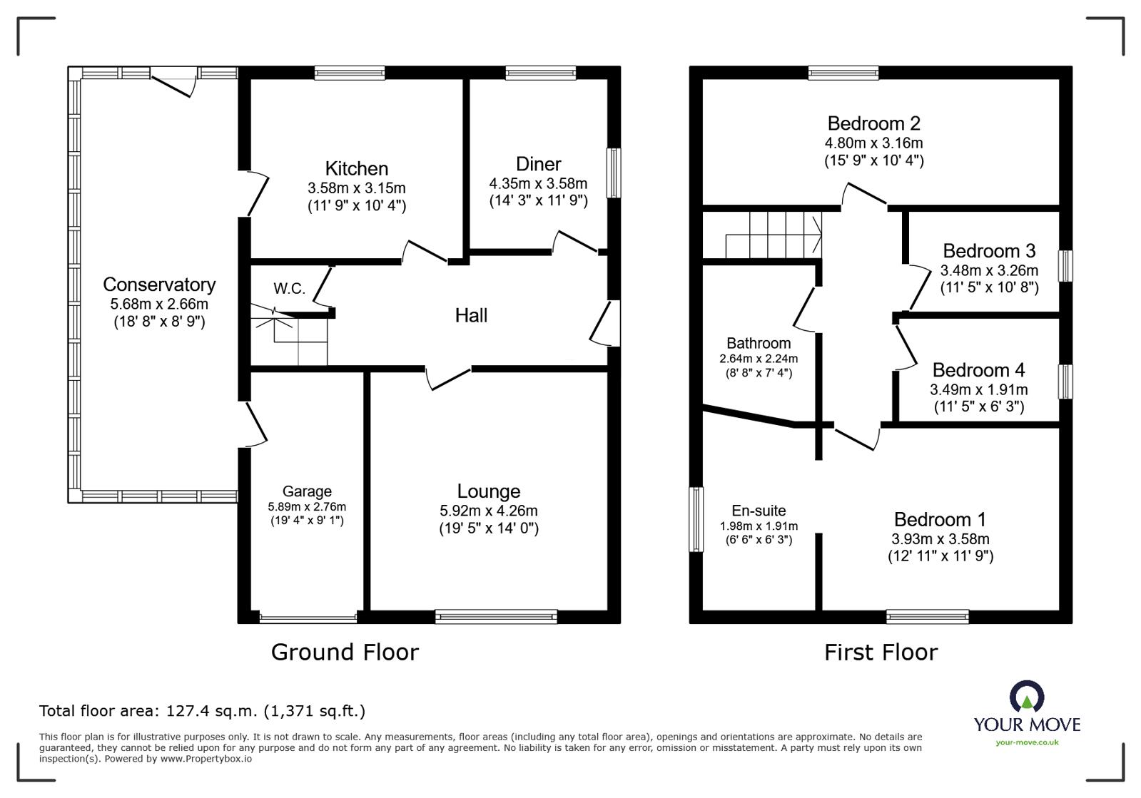 1, Sussex Road, Sheffield floorplan