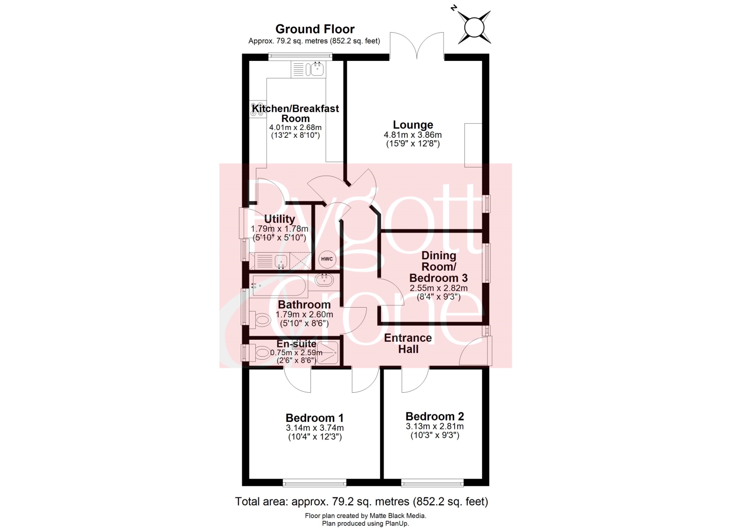 20, Balmoral Way, Spalding floorplan