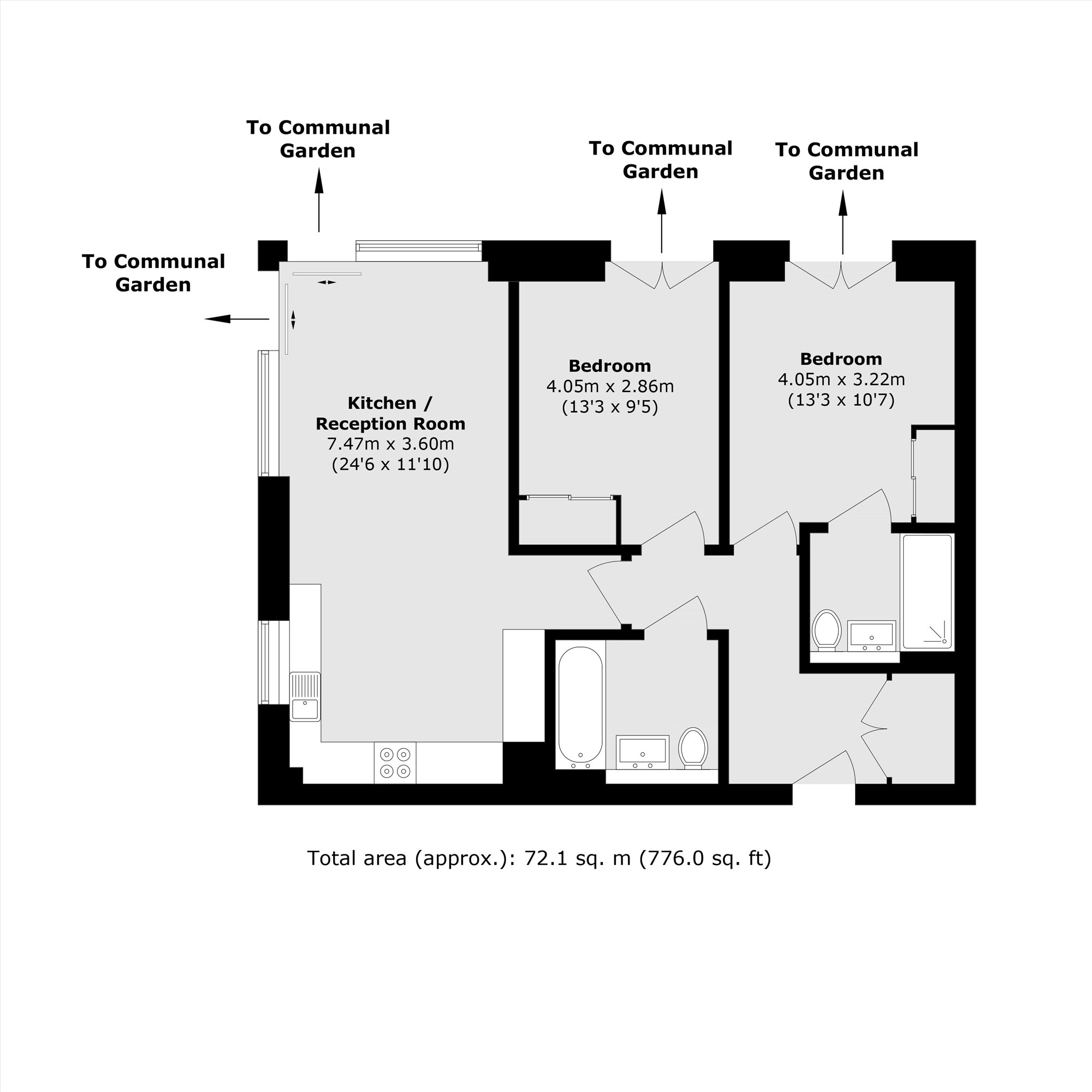 7 Needham Court, Blagrove Road, Teddington floorplan