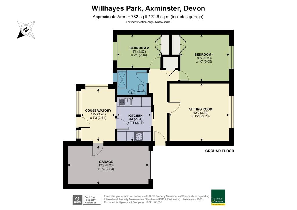 Willhayes Park, Axminster, Devon EX13, 2 bedroom semidetached bungalow